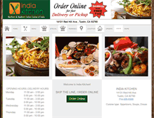 Tablet Screenshot of orderindiakitchen.com